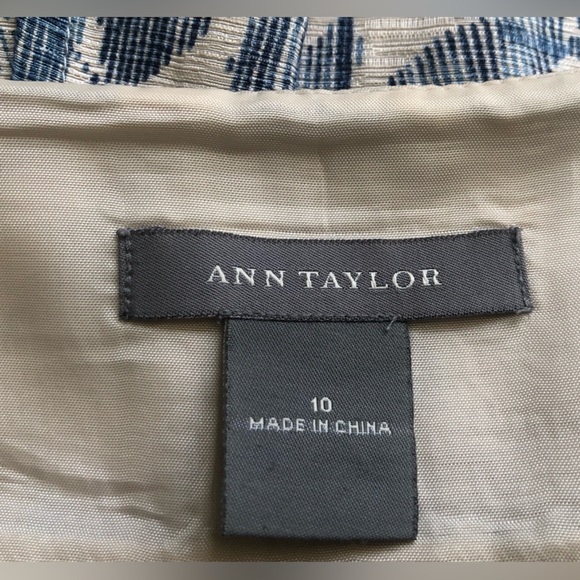 ANN TAYLOR s10 silk/linen pleated midi skirt Fully lined, looks brand new! - Picture 3 of 5